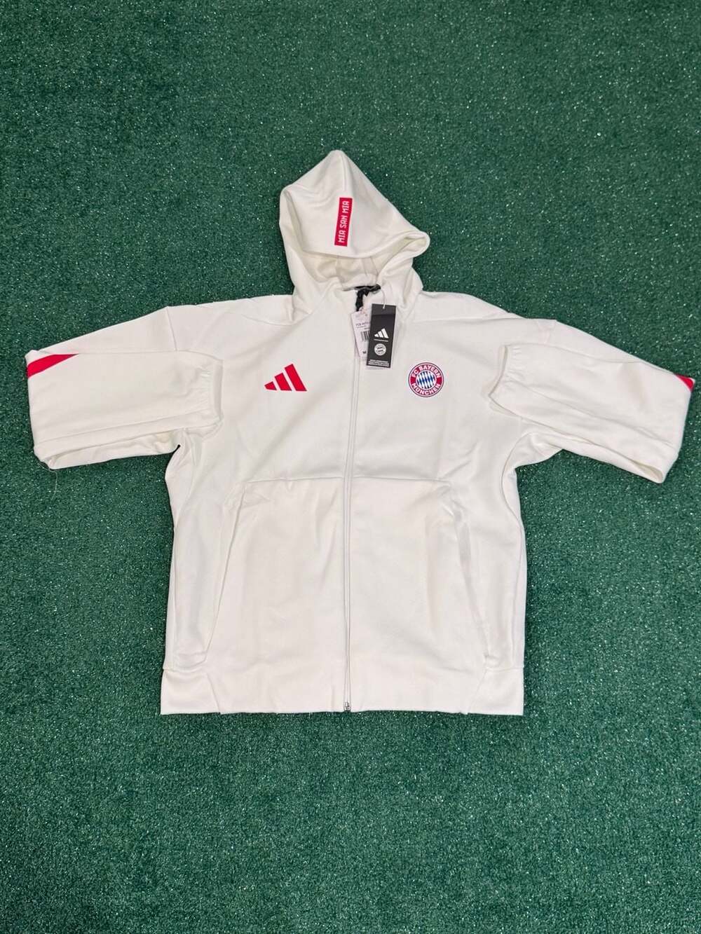 Adidas FC Bayern Z.N.E. Anthem Jacket Size M White
